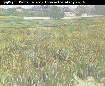 Vincent Van Gogh Wheat Field at Auvers with White House (nn04)